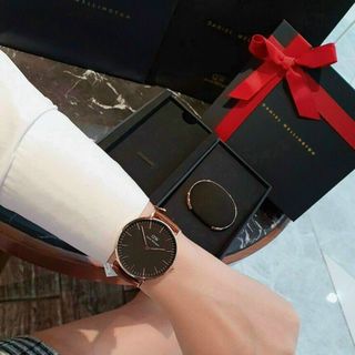 SET ĐỒNG HỒ D W DA KÈM CUFF CAO CẤP HOT HOT