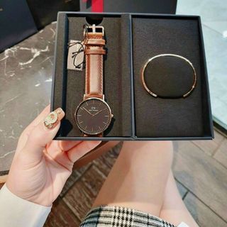 SET ĐỒNG HỒ D W DA KÈM CUFF CAO CẤP HOT HOT