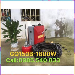 Máy thông tắc cống lò xo GQ150B Công Suất 1800W
