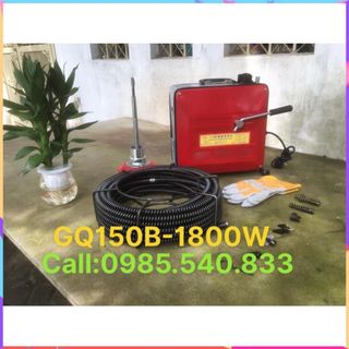Máy thông tắc cống lò xo GQ150B Công Suất 1800W
