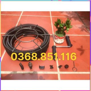 Dây thông tắc dùng tay quay dài 21M ( 21M + 6 đầu thông + tay quay....)