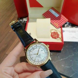 ĐỒNG HỒ OMEGA DA ĐEN NAM HOT