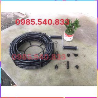 Dây thông tắc dùng tay quay dài 15M ( 15M + 6 đầu thông + tay quay....)