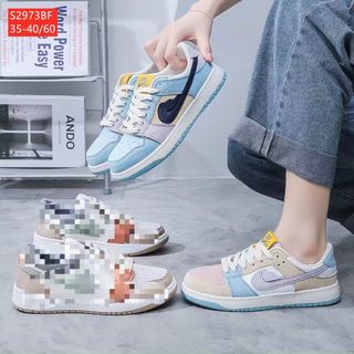 Giày Thể Thao Nữ chất da mềm phối màu đẹp S2973