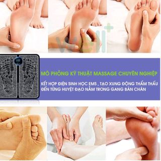 Thảm massage chân EMS giúp lưu thông khí huyết, giảm đau mỏi chân, chăm sóc sức khỏe giá sỉ
