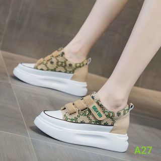 Giày thể thao nữ vải dệt dáng basic quai dán A27