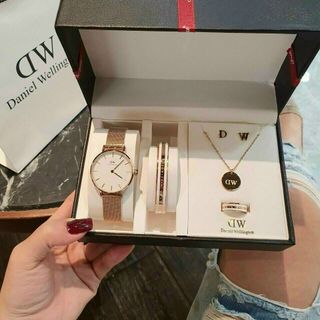 SET ĐỒNG HỒ D W KÈM TRANG SỨC CAO CẤP