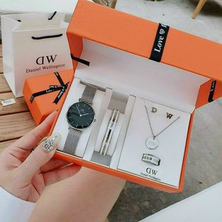 SET ĐỒNG HỒ D W KÈM TRANG SỨC CAO CẤP