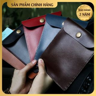 Ví da bò thật đựng giấy tờ xe