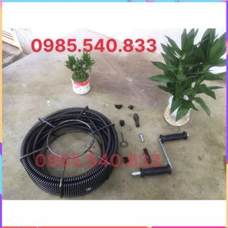 Dây thông tắc dùng tay quay dài 12M ( 12M + 6 đầu thông + tay quay....)