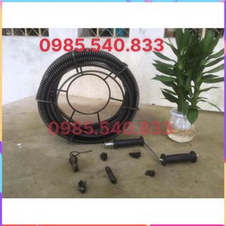 Dây thông tắc dùng tay quay dài 12M ( 12M + 6 đầu thông + tay quay....)