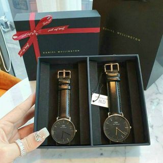 SET ĐỒNG HỒ D W COUPLE DA CAO CẤP