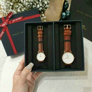SET ĐỒNG HỒ D W COUPLE DA CAO CẤP
