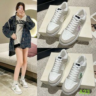 Giày thể thao đế thấp họa tiết trái tim S2980