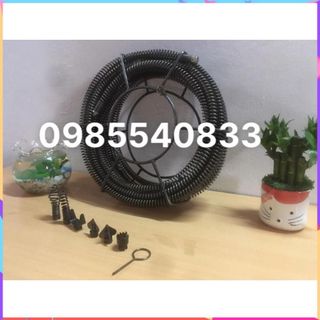 Dây thông tắc dùng cho máy khoan dài 6M ( 6M + 6 đầu thông + kết nối máy khoan....)