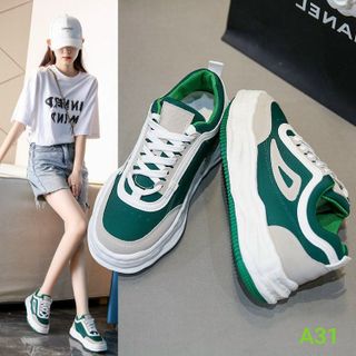 Giày thể thao nữ trắng da mềm êm chân AP31