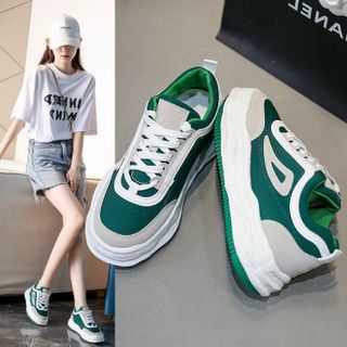 Giày thể thao nữ trắng da mềm êm chân AP31
