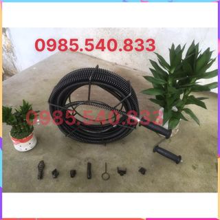 Dây thông tắc dùng tay quay dài 18M ( 18M + 6 đầu thông + tay quay....)