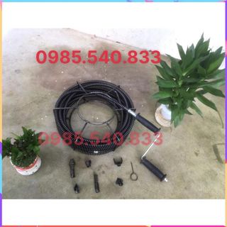 Dây thông tắc dùng tay quay dài 18M ( 18M + 6 đầu thông + tay quay....)