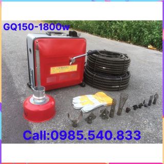 Máy thông tắc cống GQ150 - công suất 1800w bảo hành 12 tháng dùng cho dịch vụ .................................
