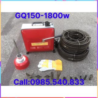 Máy thông tắc cống GQ150 - công suất 1800w bảo hành 12 tháng dùng cho dịch vụ .................................