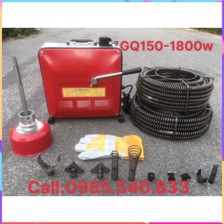 Máy thông tắc cống GQ150 - công suất 1800w bảo hành 12 tháng dùng cho dịch vụ .................................