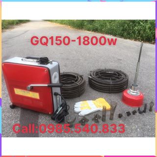 Máy thông tắc cống GQ150 - công suất 1800w bảo hành 12 tháng dùng cho dịch vụ .................................