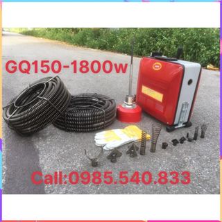 Máy thông tắc cống GQ150 - công suất 1800w bảo hành 12 tháng dùng cho dịch vụ .................................