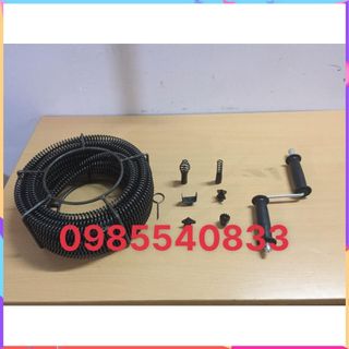 Dây thông tắc dùng cho máy khoan dài 15M ( 15M + 6 đầu thông + kết nối máy khoan....)