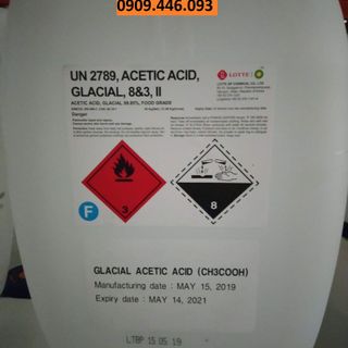 Chất điều vị Giấm ăn ACID ACETIC CH3COOH (E260) - Nguyên liệu thực phẩm