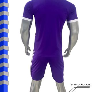 Quần áo đá banh CLB Real Madrid màu tím - Thun lạnh - Size S M L XL 2XL