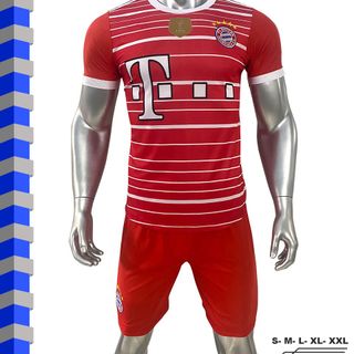 Quần áo đá banh CLB Bayern Munich đỏ - Thun lạnh - Size S M L XL 2XL