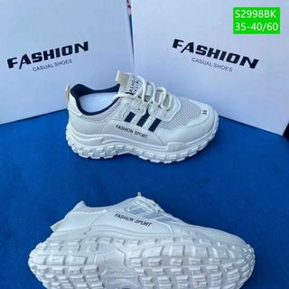 Giày thể thao nữ trắng đế độn chống trượt S2998