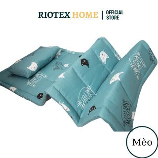 [SẢN PHẨM MỚI] Tấm nệm ngủ trưa văn phòng gấp gọn công sở một người nằm RIOTEX - Bộ đệm gối ngủ gồm nệm + gối + mền