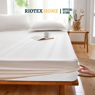 T300 Drap- Ga Cotton Khách Sạn Trắng Trơn Riotex Home 1m/m2/m4/m6/m8/2m2 x 2m Cao Cấp - Ga Cho Nệm Từ 5-35cm