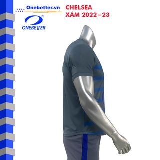 Quần áo đá banh CLB Chelsea màu xám - Thun lạnh - Size S M L XL 2XL