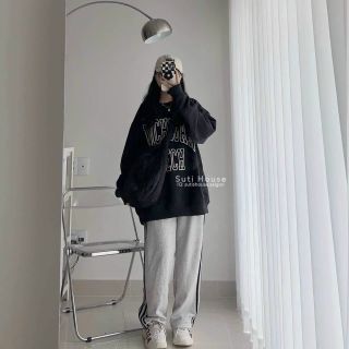 Áo sweater tay phòng in Tech’ nỉ mịn form dưới 70kg