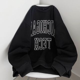 Áo sweater tay phòng in Tech’ nỉ mịn form dưới 70kg