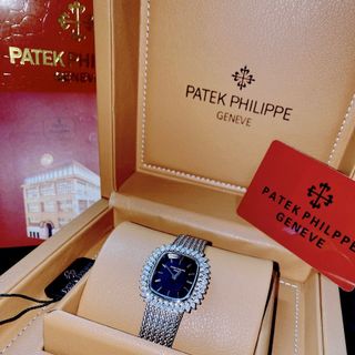 Đồng hồ nữ cao cấp PATEKK PHILIPPE SATINE MẶT KHẢM TRAI về lại