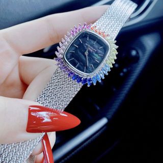 Đồng hồ nữ cao cấp PATEKK PHILIPPE SATINE MẶT KHẢM TRAI về lại