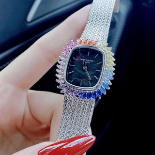 Đồng hồ nữ cao cấp PATEKK PHILIPPE SATINE MẶT KHẢM TRAI về lại
