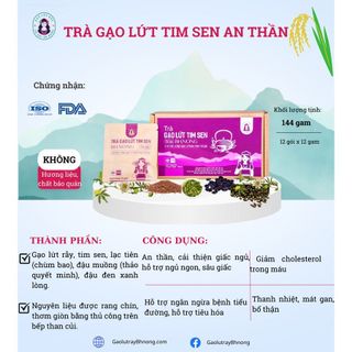 Trà gạo lứt tim sen an thần  Bh.nong-500gr giá sỉ