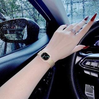Đồng hồ nữ cao cấp PATEKK PHILIPPE SATINE MẶT KHẢM TRAI