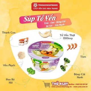 Hộp Súp Tổ Yến nhiều vị nhãn hiệu Yến Sào Nha Trang (bao bì mới) giá sỉ