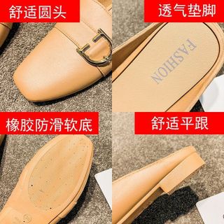 Giày sục nữ da mềm mũi vuông đẹp SD14