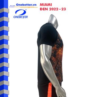 Đồ đá banh, quần áo bóng đá CLB Miami màu đen - Thun lạnh co giãn - Full size từ S đến 2XL