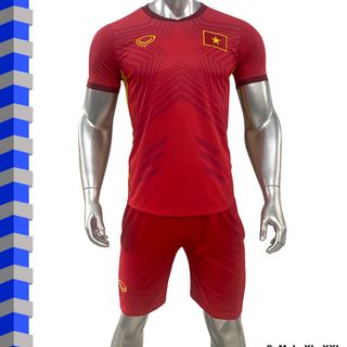 Quần áo bóng đá CLB Việt Nam màu đỏ - Vải thun lạnh -  Size từ S đến 2XL giá sỉ