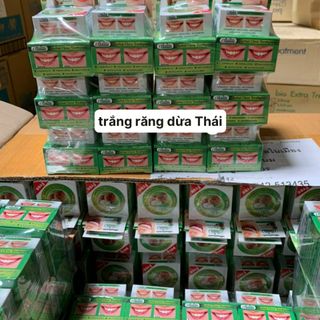 Tẩy trắng răng dừa thái