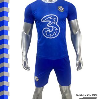 Quần áo bóng đá CLB Chelsea màu xanh - Vải thun lạnh - Size từ S đến 2XL giá sỉ