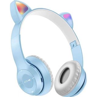 Tai Nghe Mèo Bluetooth P47M, Có Mic, Âm Bass Mạnh Mẽ Nghe Nhạc, Chơi Game. Học Onlie Cực thích